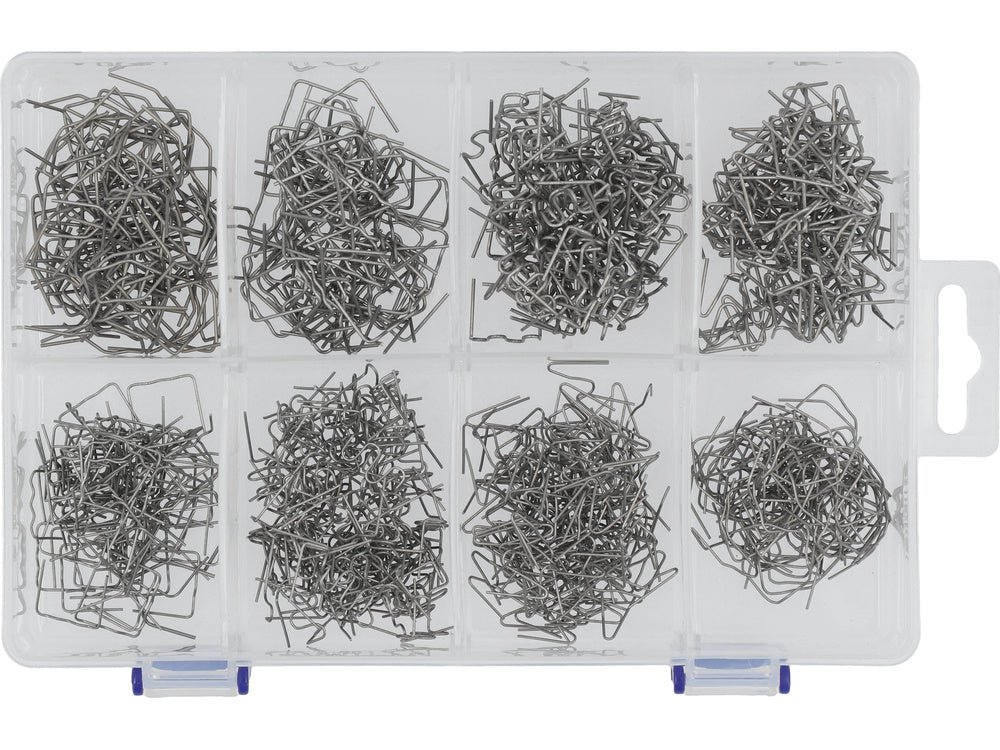 Kabių rinkinys | plastiko remontui | (8x100 vnt) 800 vnt. (YT-824490)