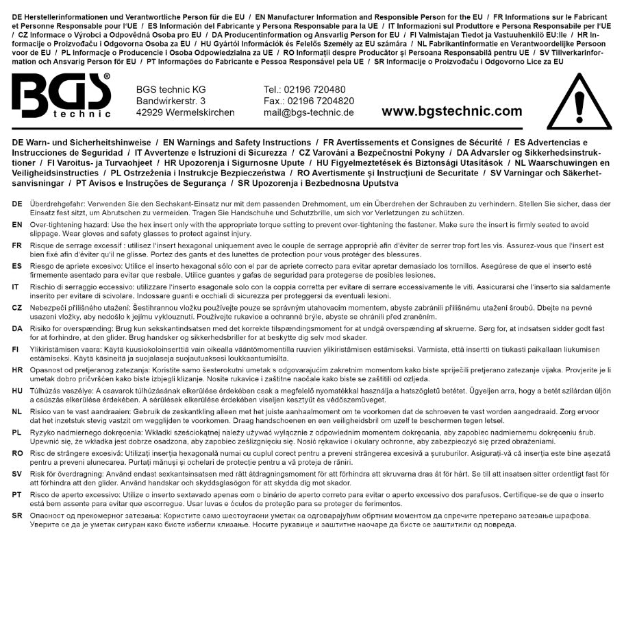 Smūginė galvutė šešiakampė | 6,3 mm (1/4") | 14 mm (7294)