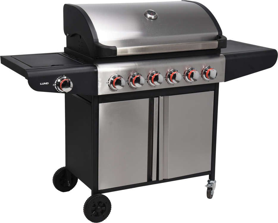 Lauko kepsninė / grilis | dujos | 6 + 1 | nerūdijantis plienas | 18,2 kW (99653)