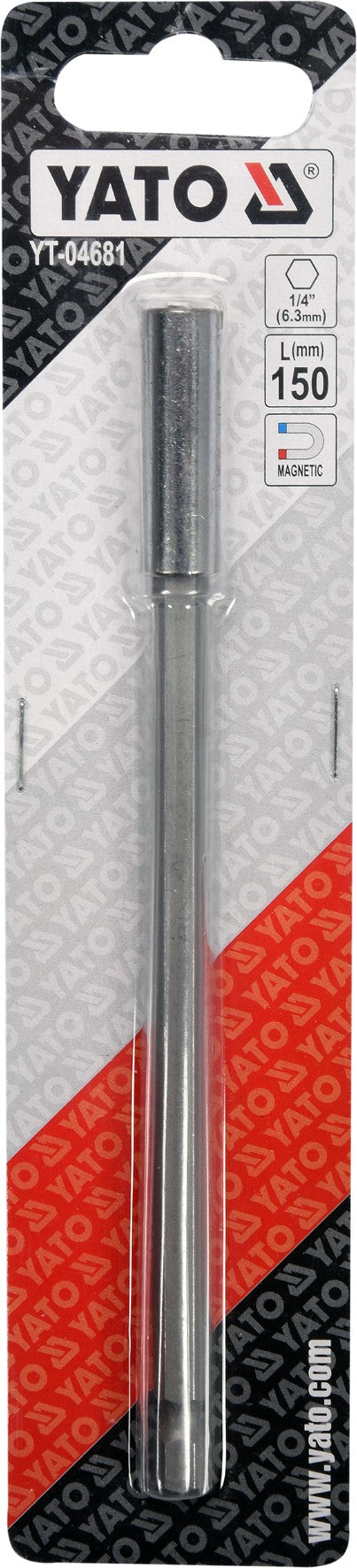 Antgalių laikiklis magnetinis ilgas | 6,3 mm (1/4") | 150 mm (YT-04681)