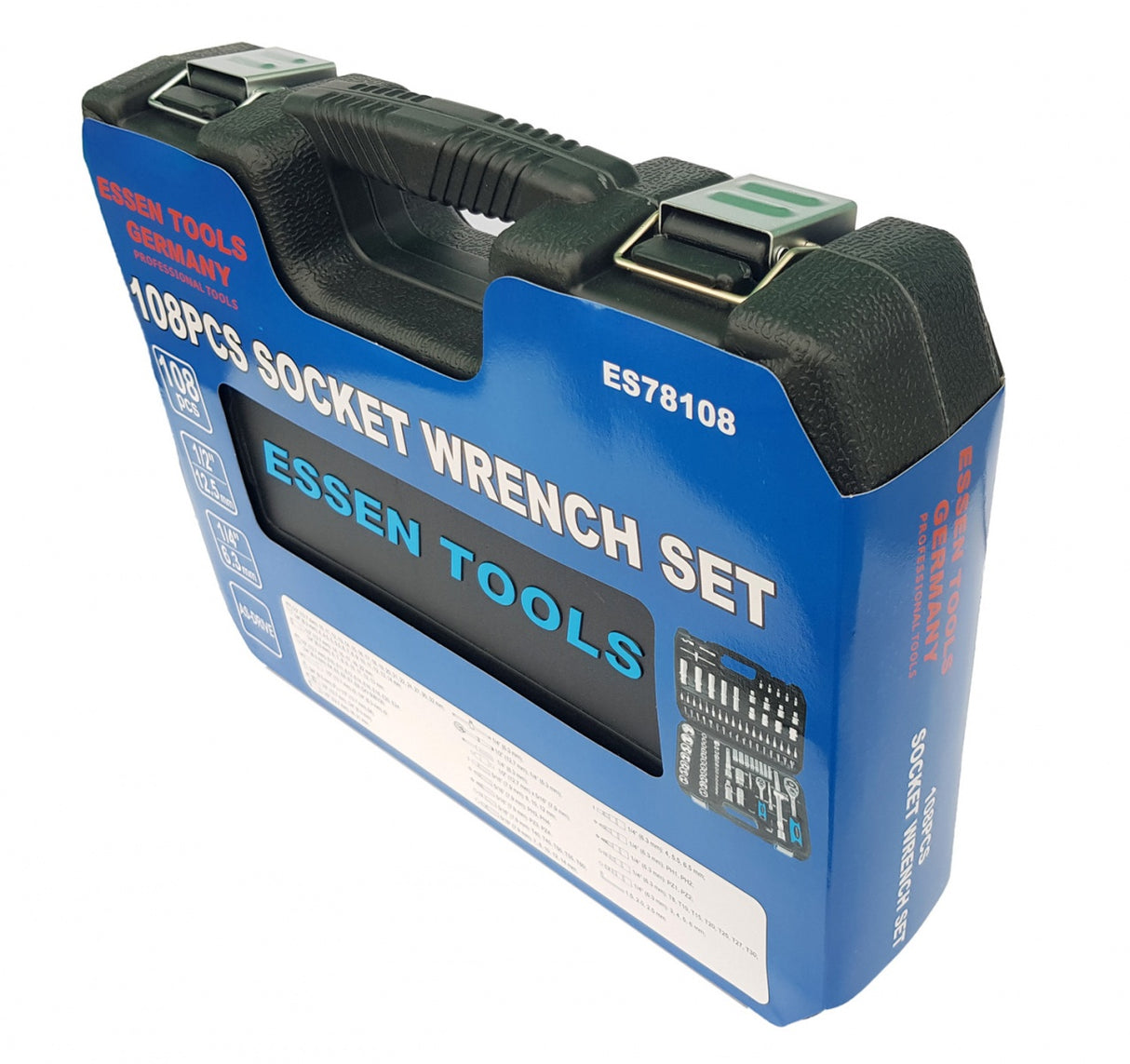 Įrankių rinkinys | 6.3 mm (1/4") + 12.5 mm (1/2") | 108 vnt. (ES78108)