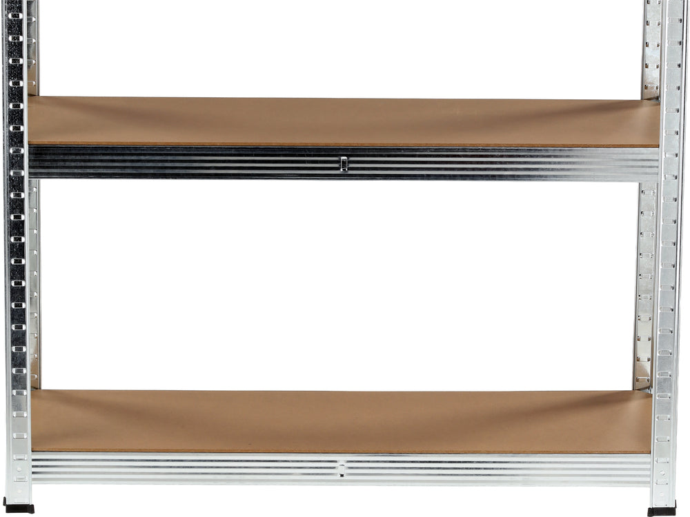 Sandėliavimo stelažas cinkuotas | 5 lentynos | HDF plokštės | 180 X 90 X 40 cm (78485)