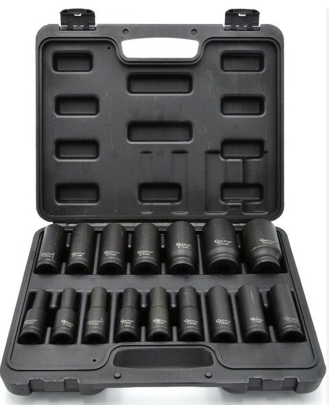 Smūginių ilgų galvučių rinkinys | 12,5 mm (1/2") | 10-32 mm | 16 vnt. (SK1216)