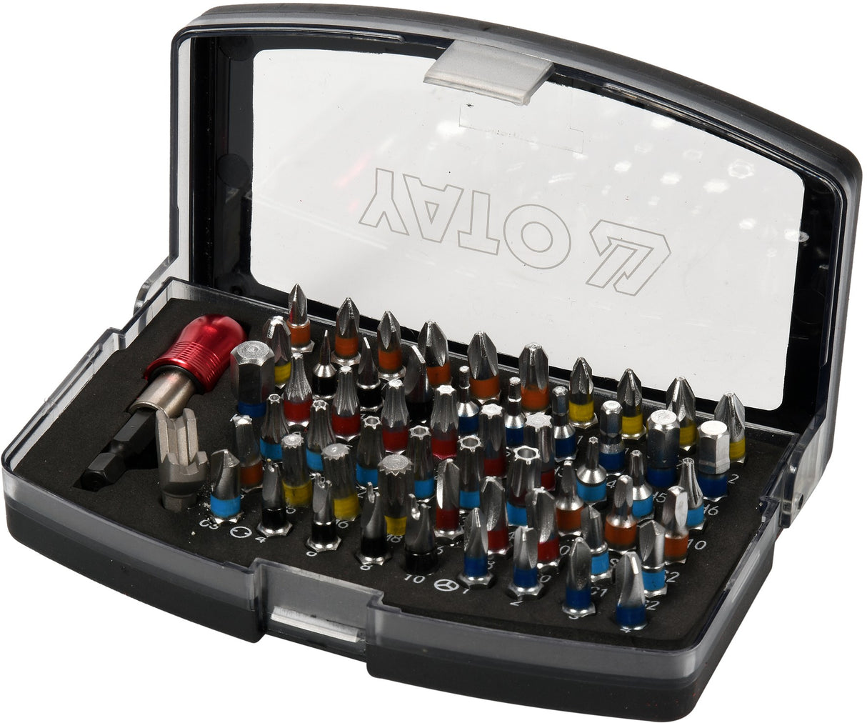 Akumuliatorinis bešepetėlinis gręžtuvas / suktukas | su rinkiniu 18V, 2 akum. | 126 vnt. (YT-44250)