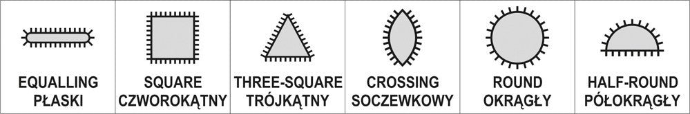 Dildelių rinkinys | 160x75x4 mm | 6 vnt. (YT-6161)