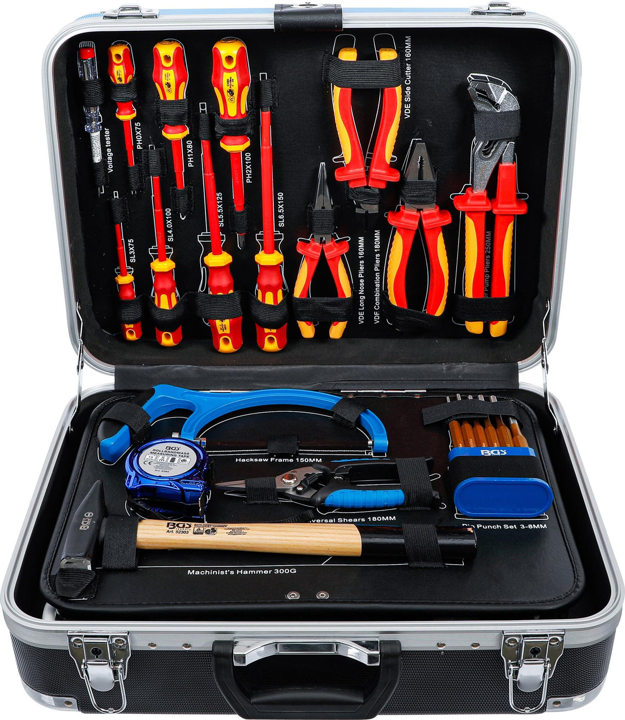 Įrankių rinkinys lagamine | santechnika | 86 vnt. (15504)