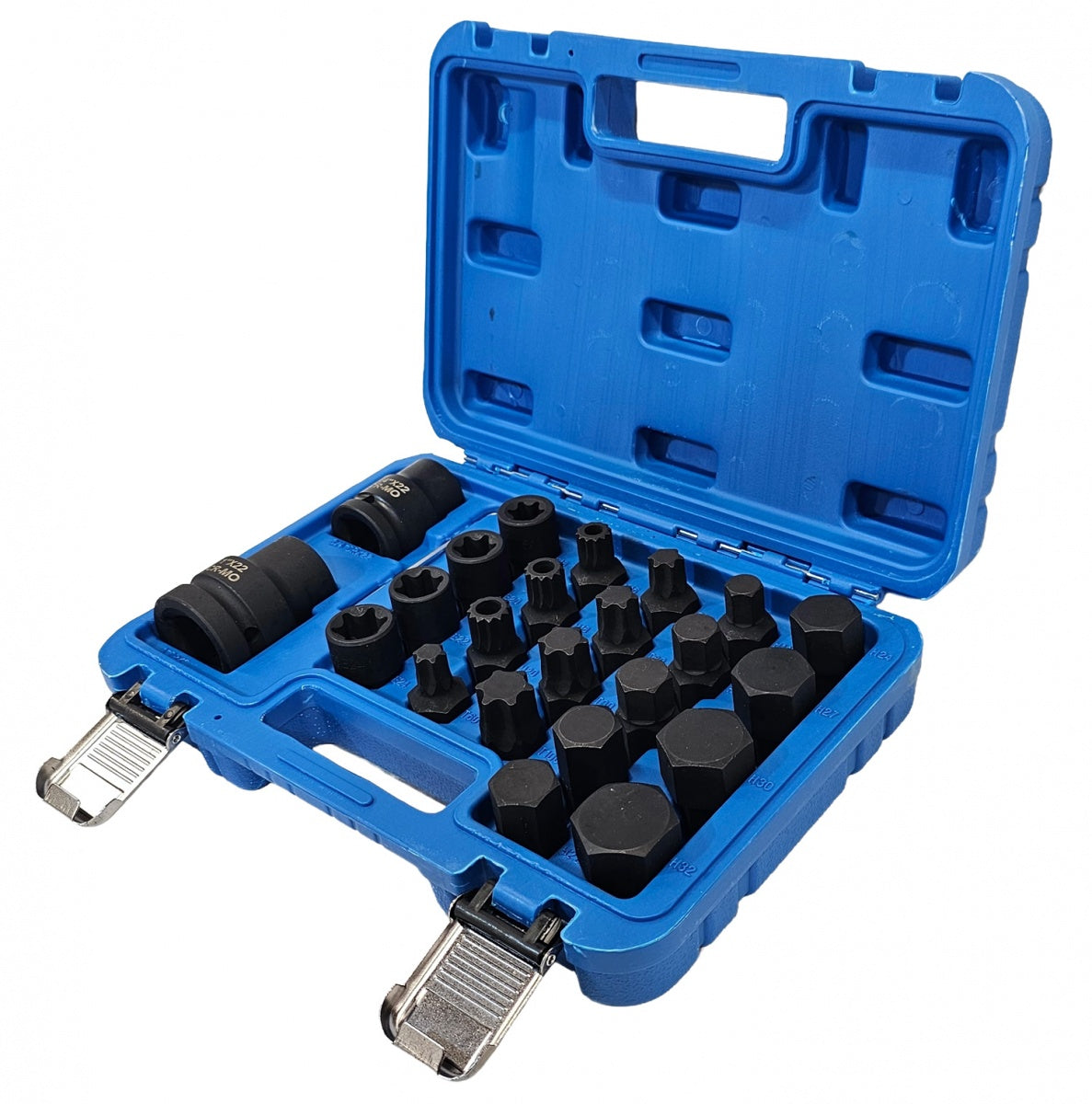 Smūginiai antgaliai sunkvežimiams | 20 mm (3/4") + 25 mm (1") | 24 vnt. (S11091)