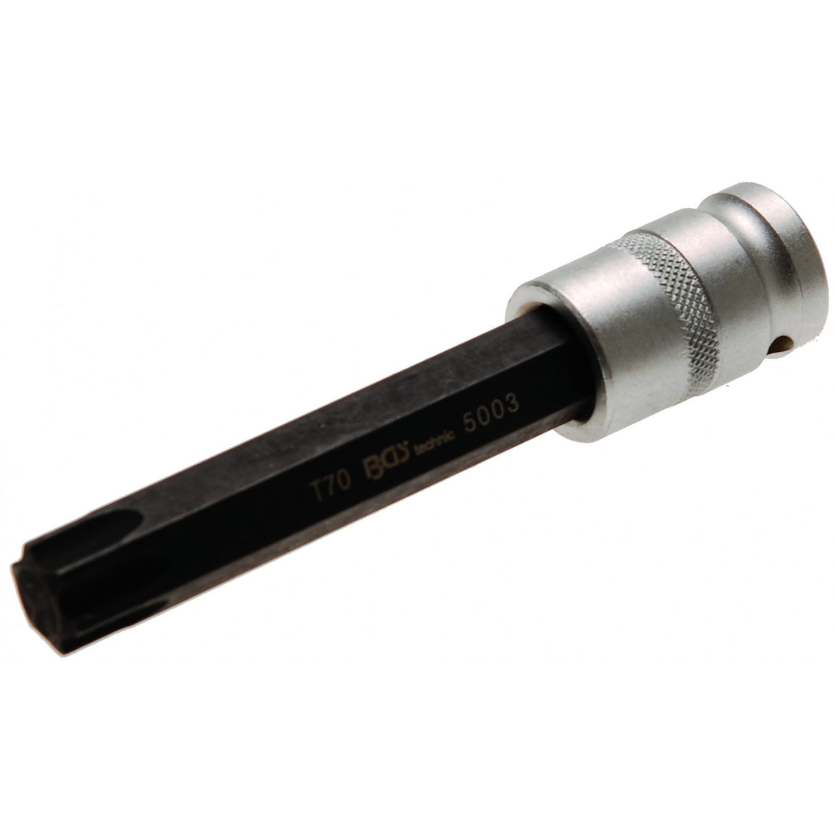 Antgalis įpresuotas į galvutę | ilgis 120 mm | 12,5 mm (1/2") | T-star (Torx) T70 (5003)