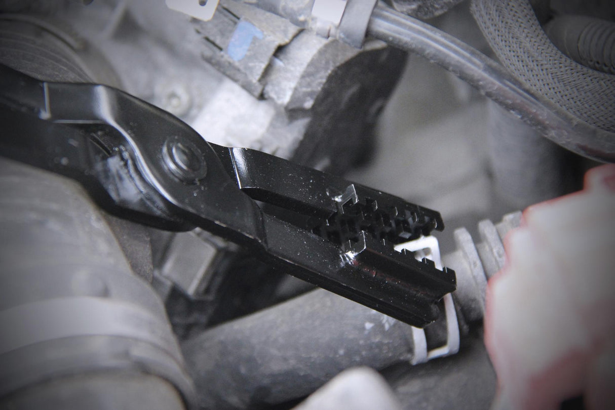 Replės įvairaus tipo žarnų sąvaržoms | dvigubas šarnyras | 0 - 50 mm | 430 mm (6675)