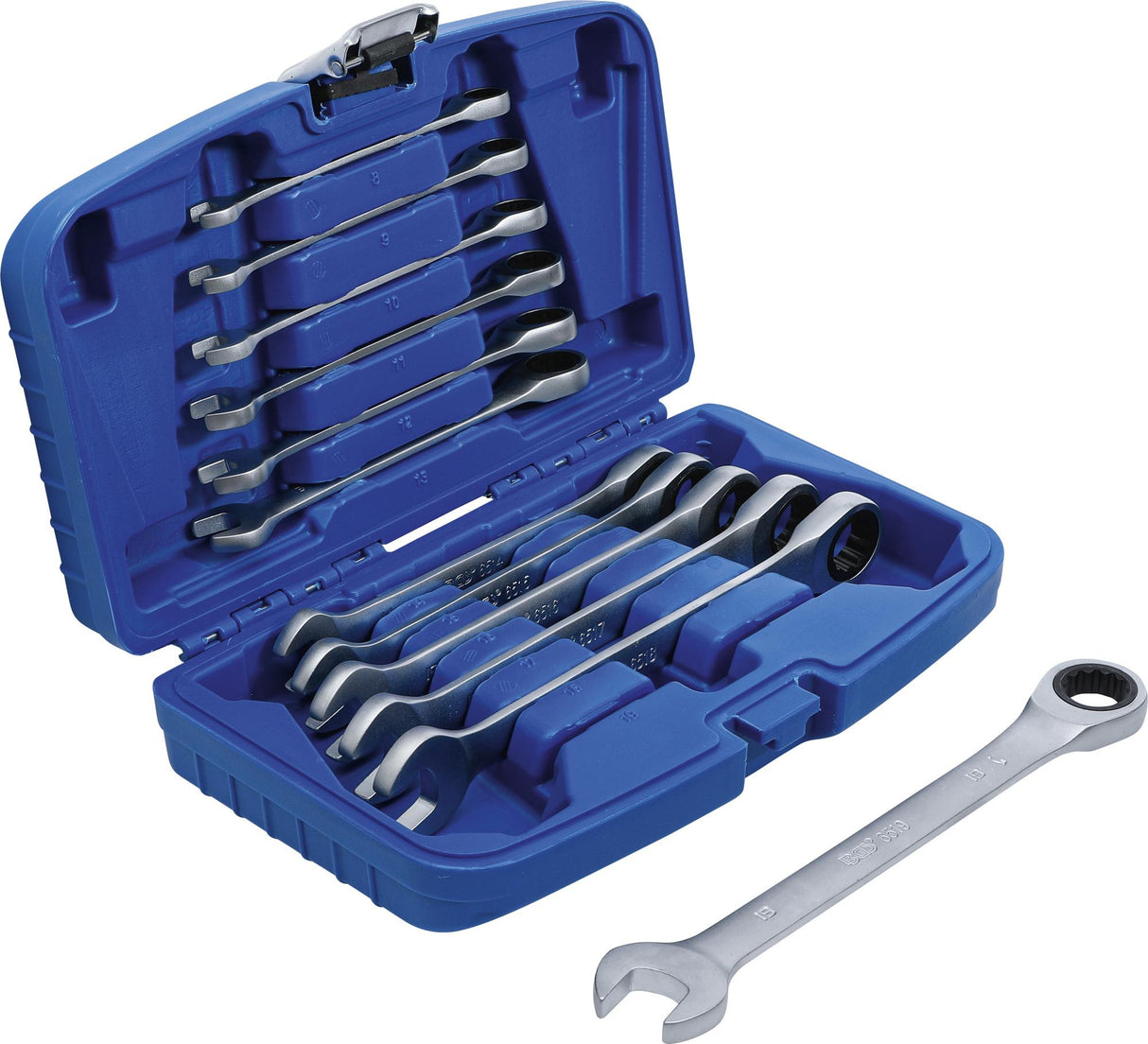 Terkšlinių raktų rinkinys | 8 - 19 mm | 12 vnt. (6541)