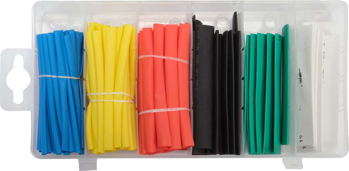 Termo žarnelių (kembrikų) asortimentas | spalvotos | 128 vnt. (YT-068668)