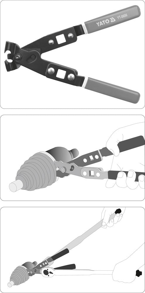 Replės pusašių gumų sąvaržoms (YT-0606)