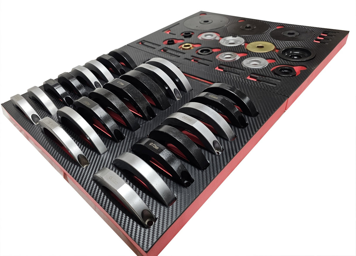 Rato guolių įrankių komplektas | GEN2 | rato guolių stebulės 62/66/72/78/82/85 mm (SK1354-100)