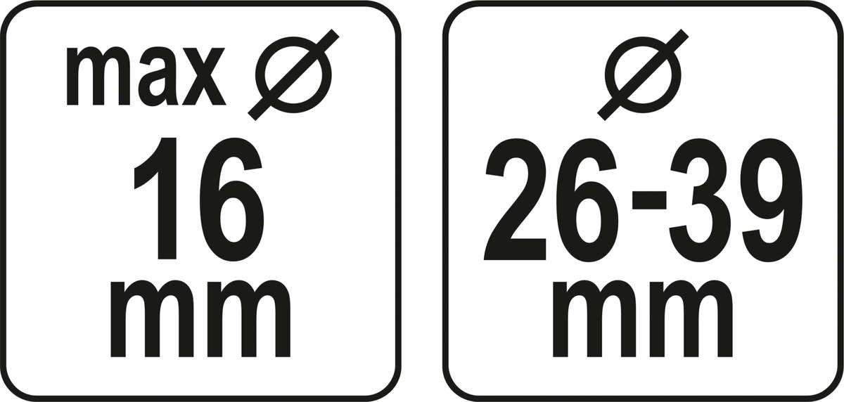 Apsauga nuo dulkių grąžtui | iki 16 mm (YT-82980)