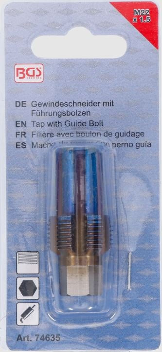 Tap with guide bolt | for damaged sensors | M22 x 1.5 (74635)
