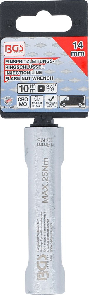 Speciali įpurškimo linijų galvutė | Mercedes | 3/8" | 14 mm (8469)