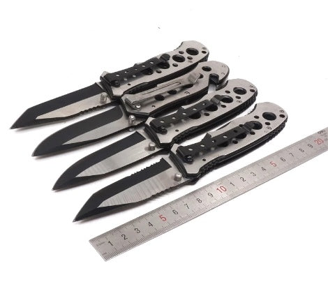 Lenktinis peilis | Juodos apdailos ašmenų kraštas | 20 cm (FK8A)