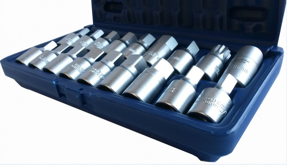 Alyvos kamščių atsukimo galvučių rinkinys 18vnt. "Stahlberg" (GE2405)