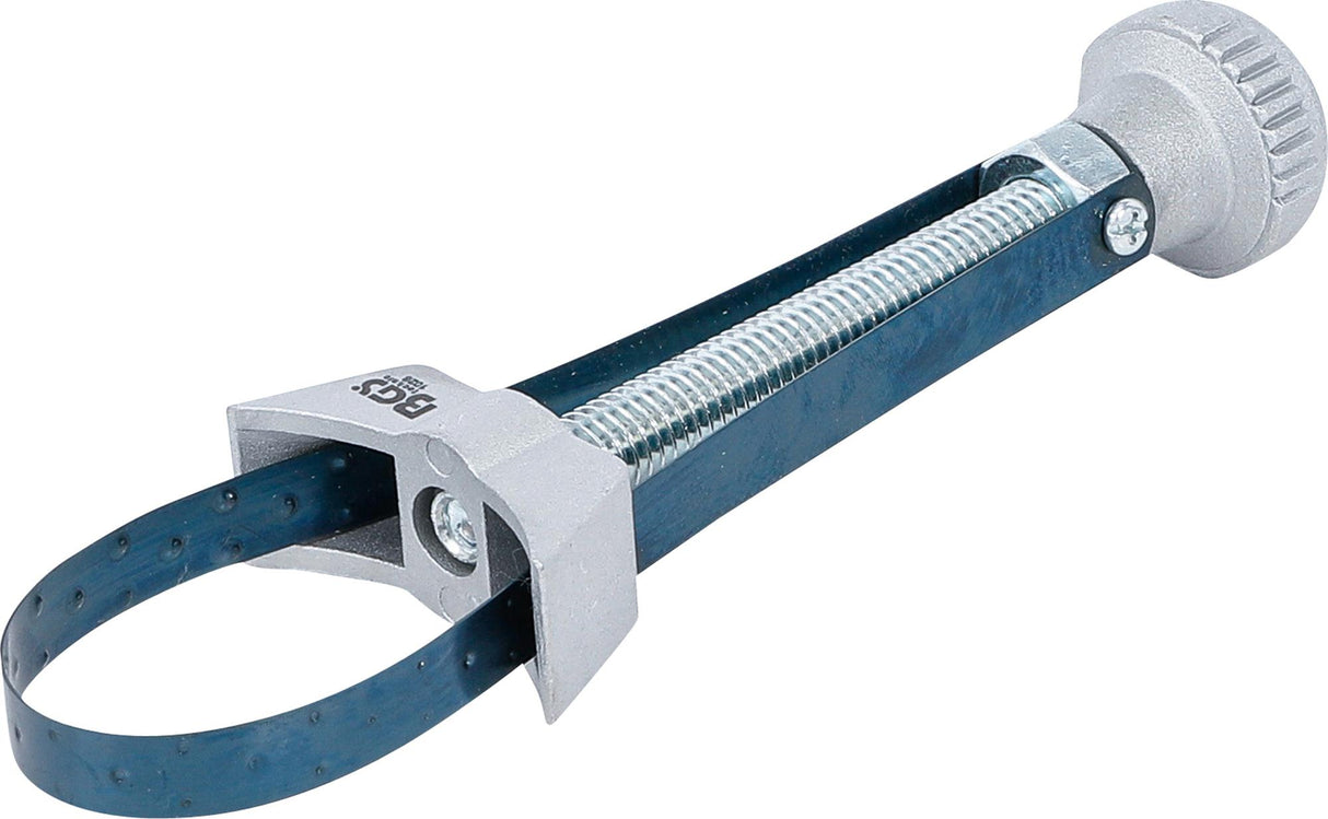 Tepalo filtro raktas juostinis | spyruoklinė plieninė juosta | lietas aliuminis | Ø maks. 105 mm (1028)