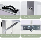 Sulankstomas stalas / prekystalis | aliuminis | kvadratinis vamzdis | reguliuojamas aukštis (LC02)