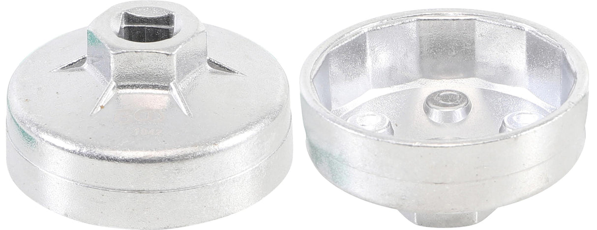 Lėkštelė tepalo filtrui aliumininė  | 14-kampų | Ø 64 mm | Daihatsu, Fiat, Nissan, Toyota (1042)