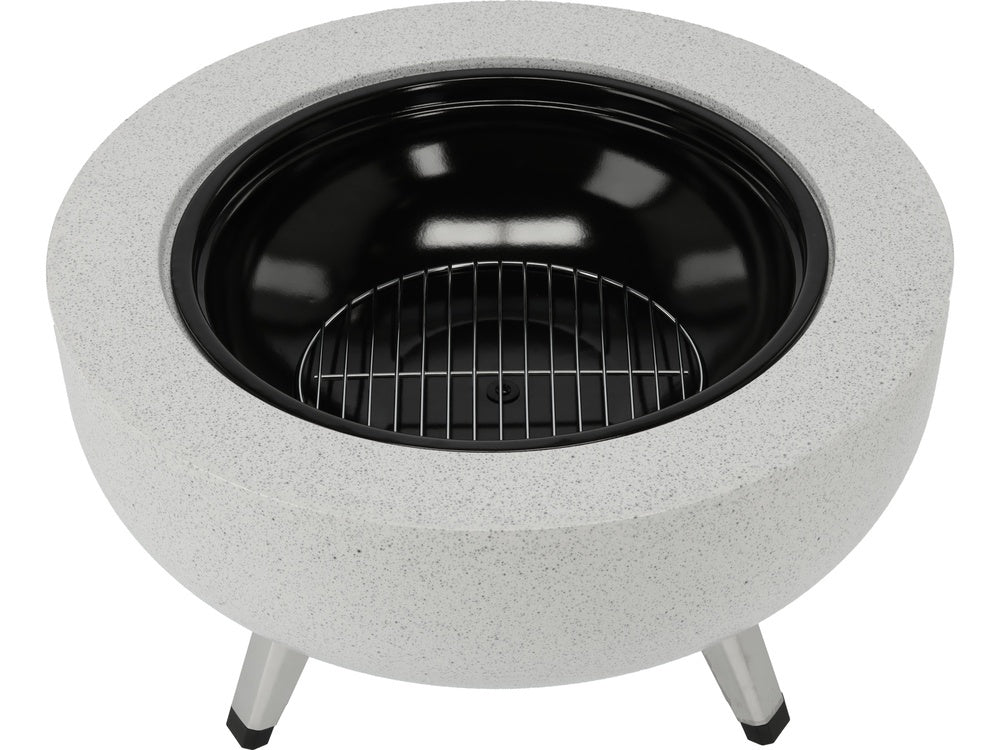 Plieninis židinys su grotelėmis | 3 viename | 43,5 cm (99718)