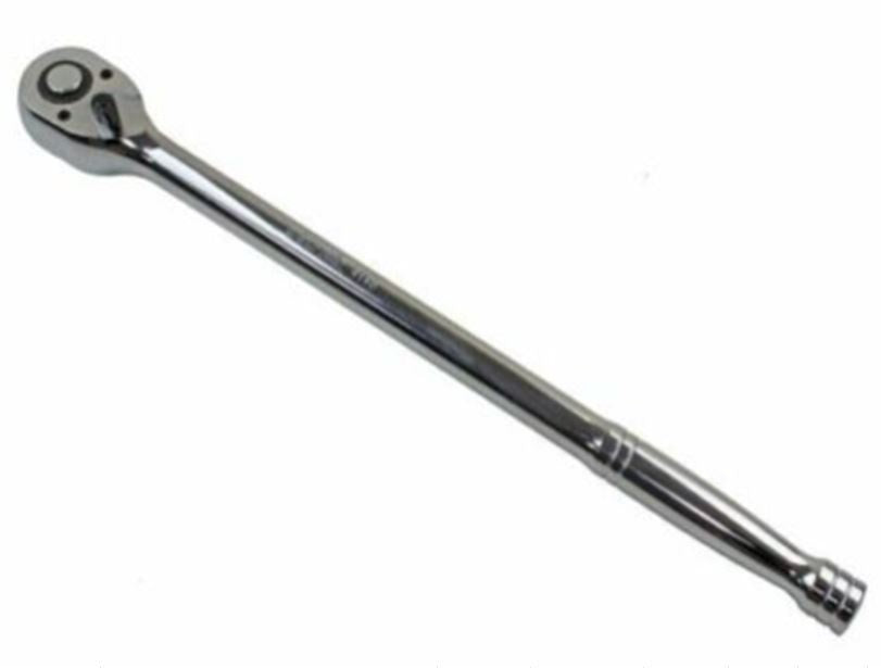 Rankena galvutėms terkšlinė ilga | 380 mm | 12.5 mm (1/2") (KR128038)