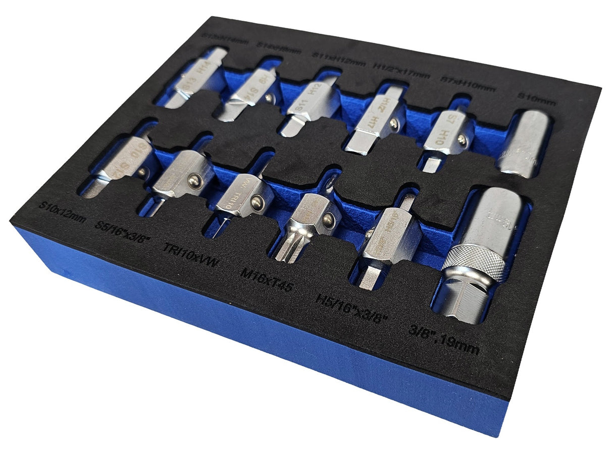 Alyvos išleidimo antgalių komplektas | 12,5 mm (1/2") | 12 vnt. (SK12M)