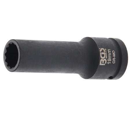 Smūginė galvutė ilga | 12 kampų | 20 mm (3/4") | 19 mm (5346)