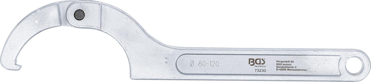 Veržliaraktis užmetamas reguliuojamas | kablys | 80 - 120 mm (73230)