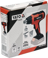 Kaitinimo fenas akumuliatorinis / orpūtė | 18V 550° II greičiai / be akumuliatoriaus (YT-82285)