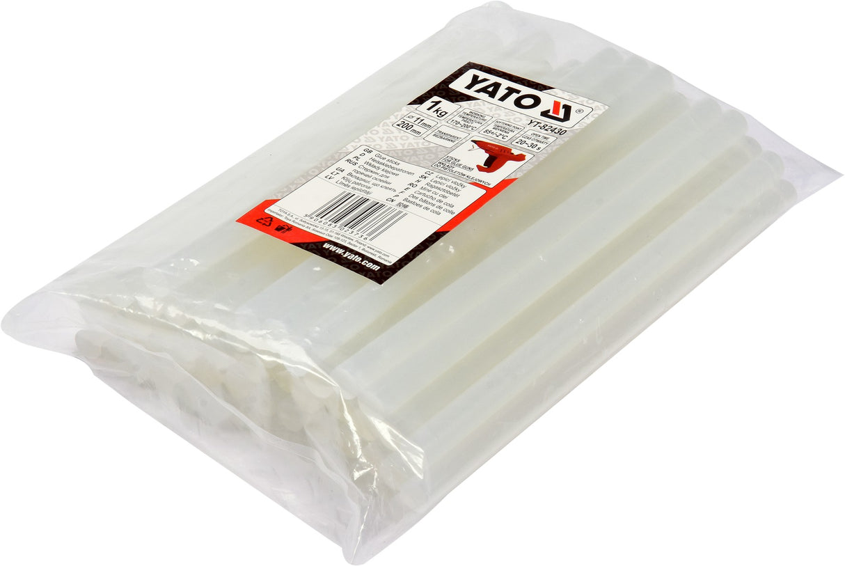 Karštų klijų lazdelių rinkinys 11,2x200mm 1Kg (YT-82430)