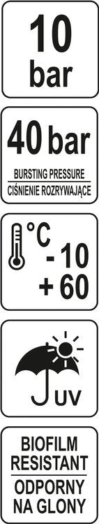 Sodo / laistymo žarna | 5 sluoksnių | 1/2" 25 m (89381)