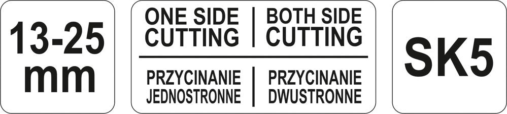 Dvipusis peilis baldinėms plokštėms | 13-25 mm (YT-5710)