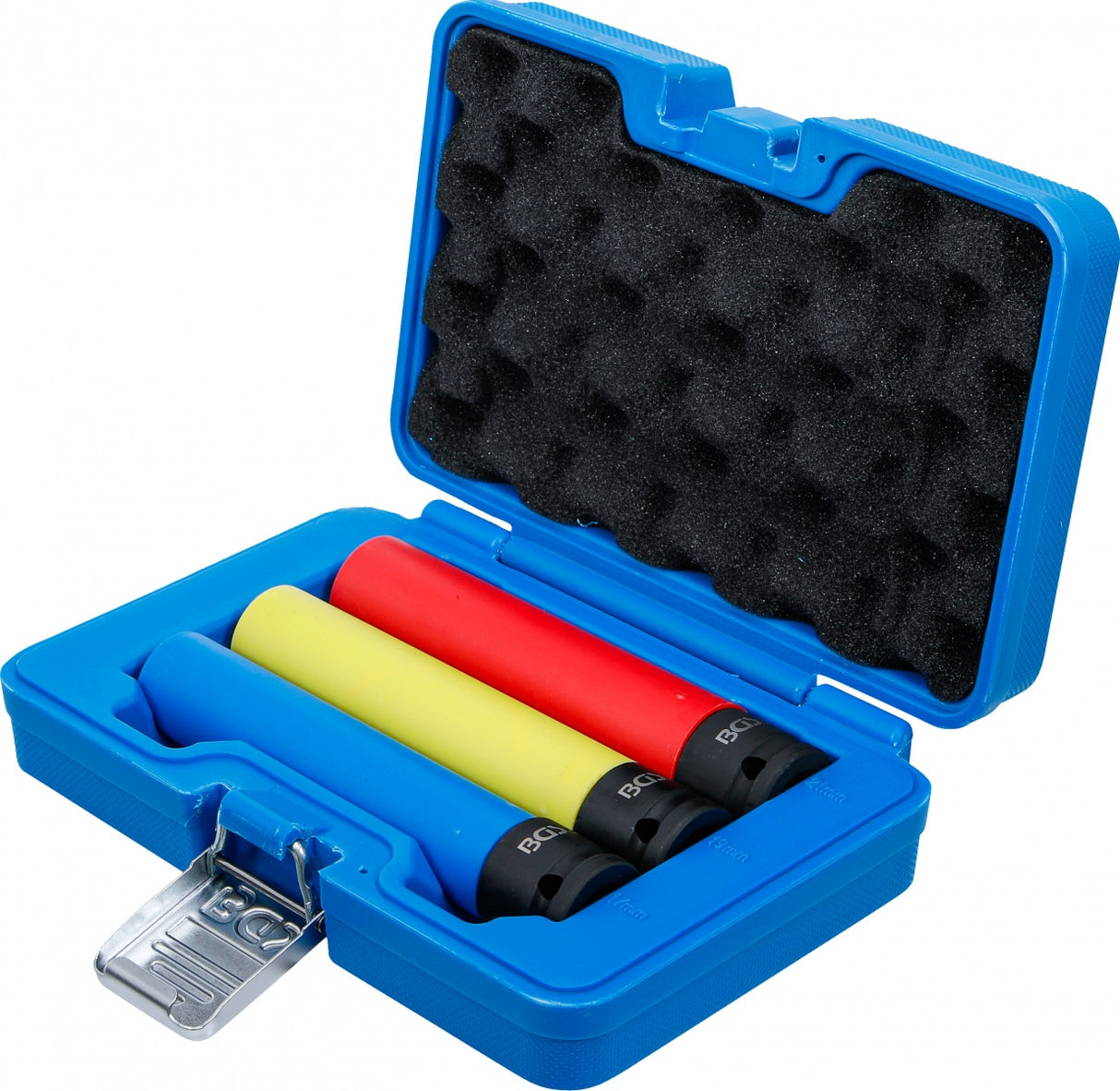 Smūginių ilgų galvučių rinkinys | su apsaugom | 12,5 mm (1/2") | 150 mm | 17/19/21 mm | 3 vnt (74567)