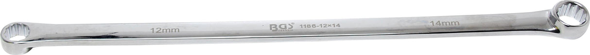 Double ring spanner | long type | 12x14 mm (1186-12x14)