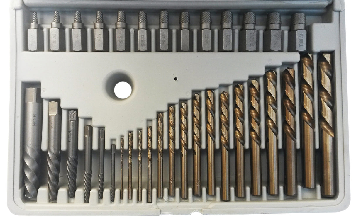 Užlūžusių varžtų grąžtų ir antgalių rinkinys | 35 vnt. (8462M)