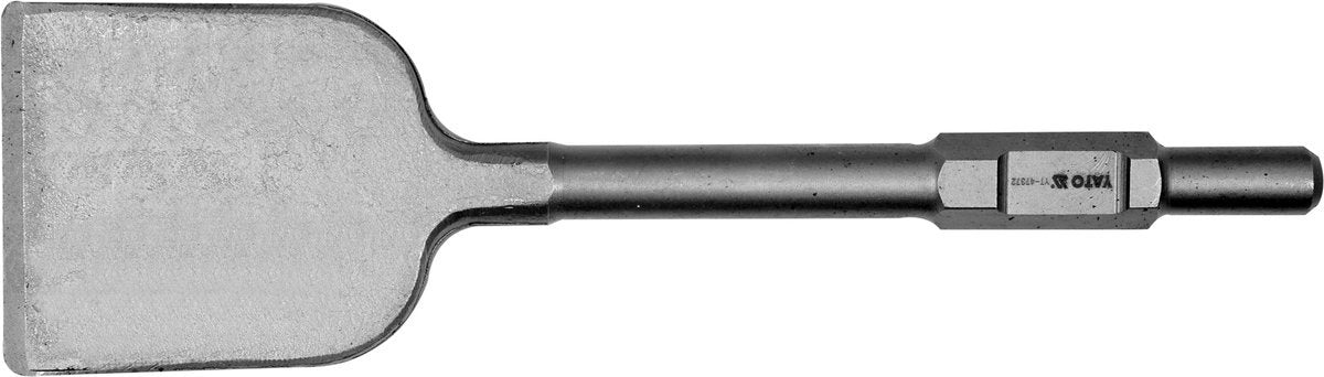 Плоское зубило | для асфальта и бетона | 125 x 450 mm / HEX хвостовик