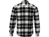 Flaneliniai marškiniai juoda/balta | 100% medvilnė | 3XL dydis (YT-78817)