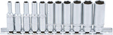 Galvučių rinkinys, 6-kampės, ilgos | 6.3 mm (1/4") | 4 - 13 mm | 13 vnt. (2221)