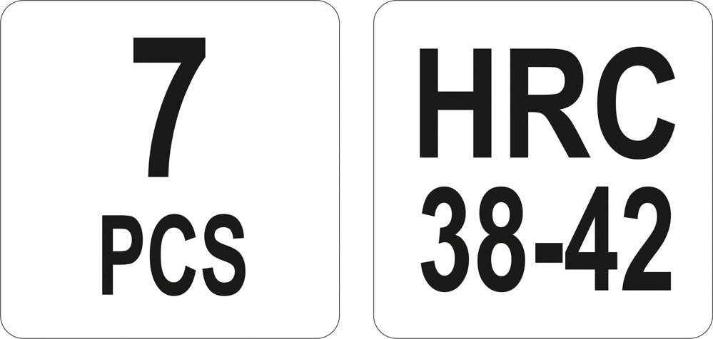 Įrankiai stiklo demontavimui | 7 vnt. (YT-0845)