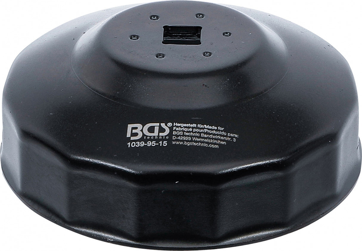 Lėkštelė tepalo filtrui 95 mm x P15 | Alfa Romeo, Chrysler, Ford, GM, Toyota (1039-95-15)