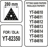 Trikampė šlifavimo galvutė trikampė | YT-82350 šlifuokliui (YT-82354)