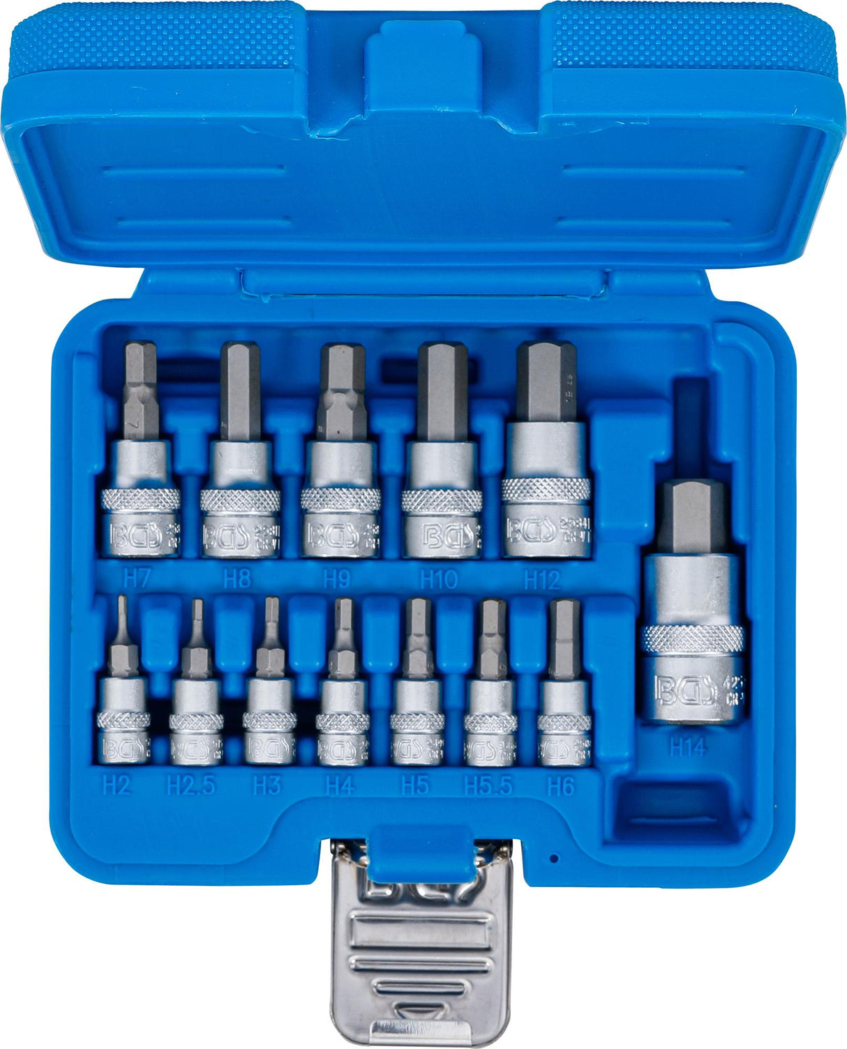 Antgalių rinkinys | 6.3 mm (1/4) / 10 mm (3/8") / 12.5 mm (1/2") | hex šešiakampis 2 - 14 mm | 13 vnt. (74257)