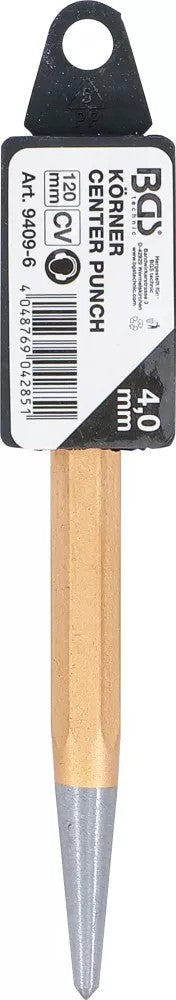 Centro išmušėjas | DIN 7250 | 4 x 10 x 120 mm (9409-6)