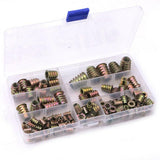 Plieniniai srieginiai įdėklai medinei furnitūrai | 100 vnt. (TS100K)