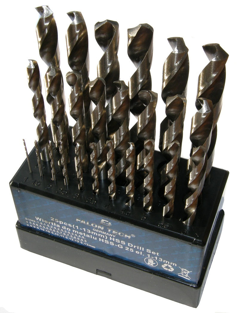 Grąžtų metalui rinkinys HSS | 1-13 mm | 25 vnt. (SK38215)