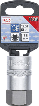 Antgalis įpresuotas į galvutę | 12,5 mm (1/2") | hex šešiakampis 26 mm (5184-H26)