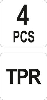 Silikoninių špakliuočių/mentelių rinkinys su šepetėliu su gramdikliu | 4 vnt. (YT-52621)