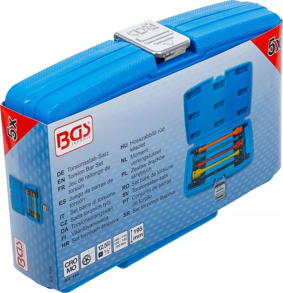 Riboto sukimo momento ilgintuvų rinkinys | 5 vnt. (185)